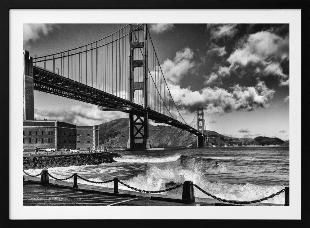 Surfen unter der Golden Gate Bridge | Poster