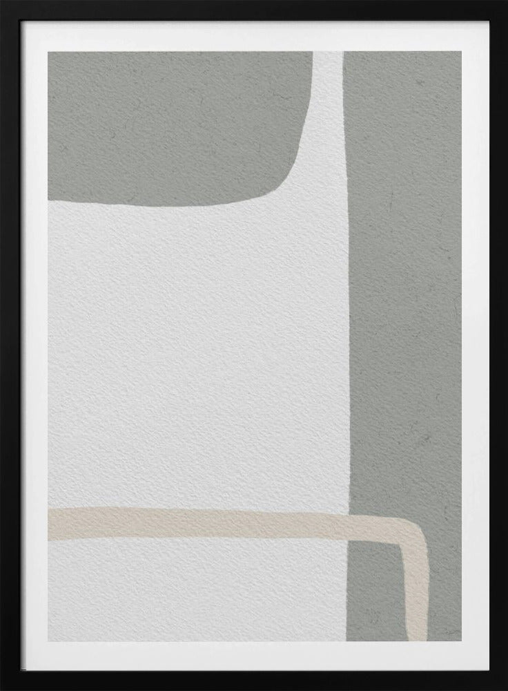 Abstraktes Design mit gedämpften Tönen | Poster