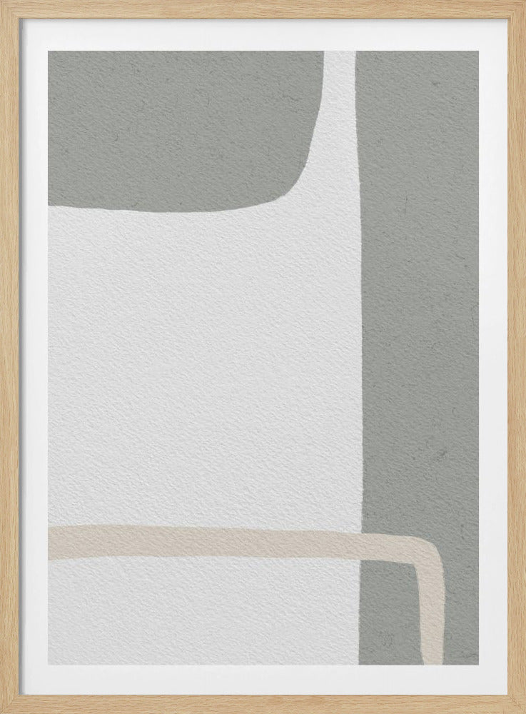 Abstraktes Design mit gedämpften Tönen | Poster