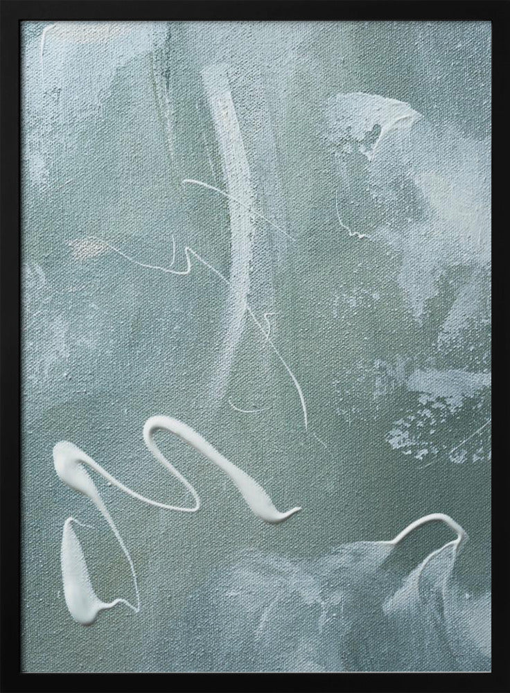 Grünes und weißes Acryl | Poster