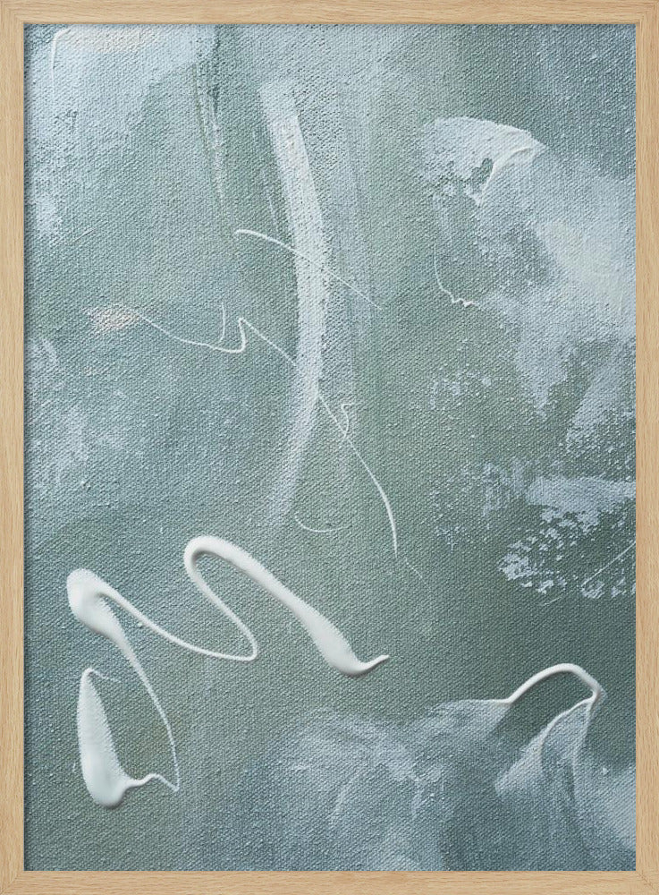 Grünes und weißes Acryl | Poster