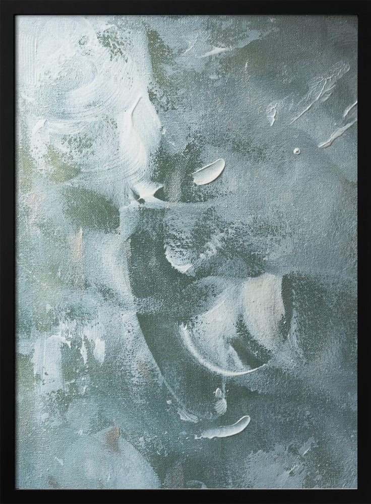 Grünes und weißes Acryl | Poster