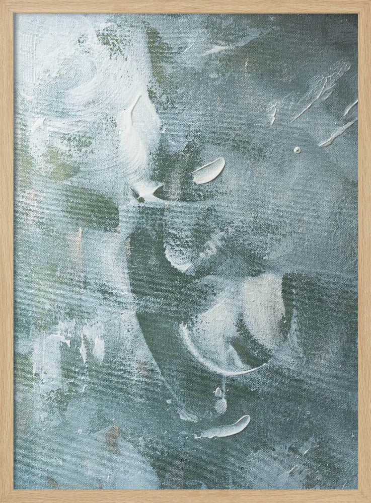 Grünes und weißes Acryl | Poster