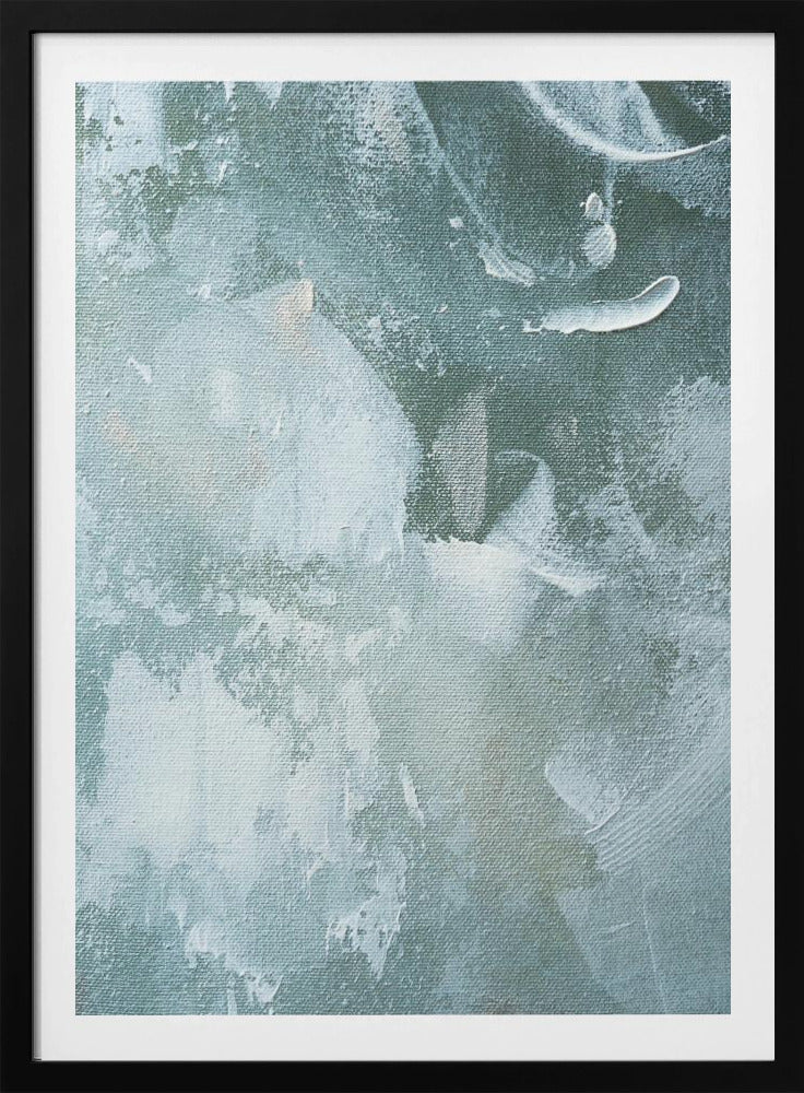 Grünes und weißes Acryl | Poster