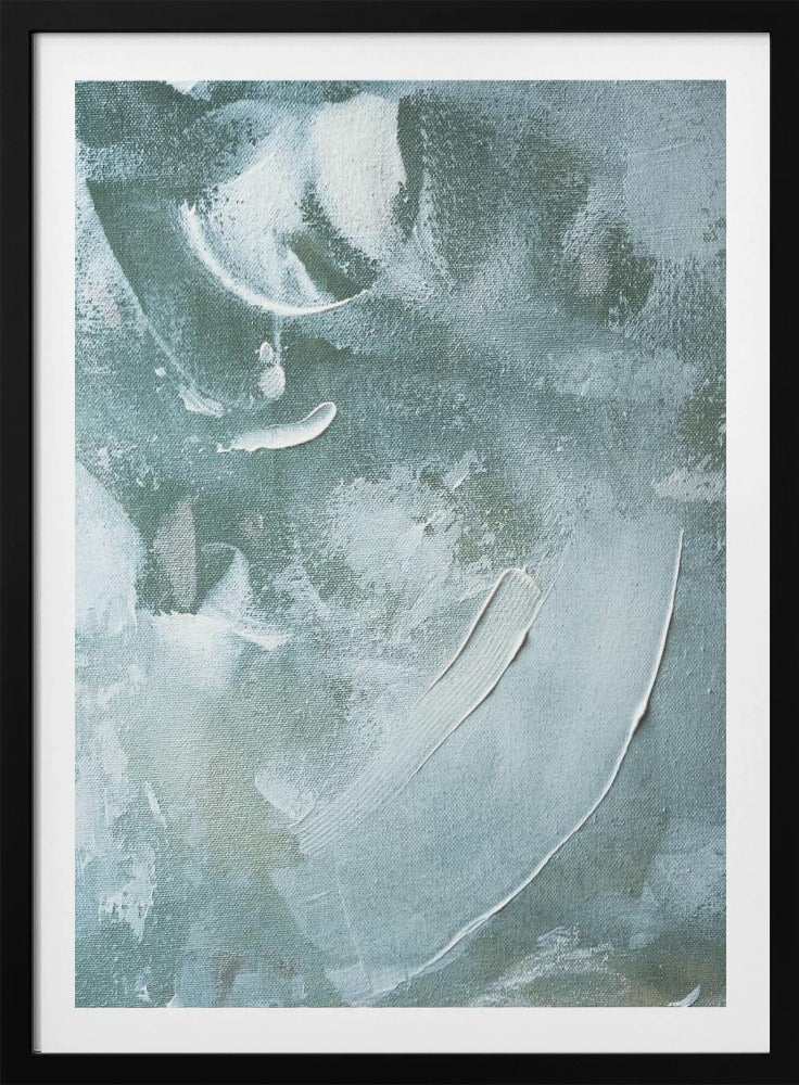 Grünes und weißes Acryl | Poster