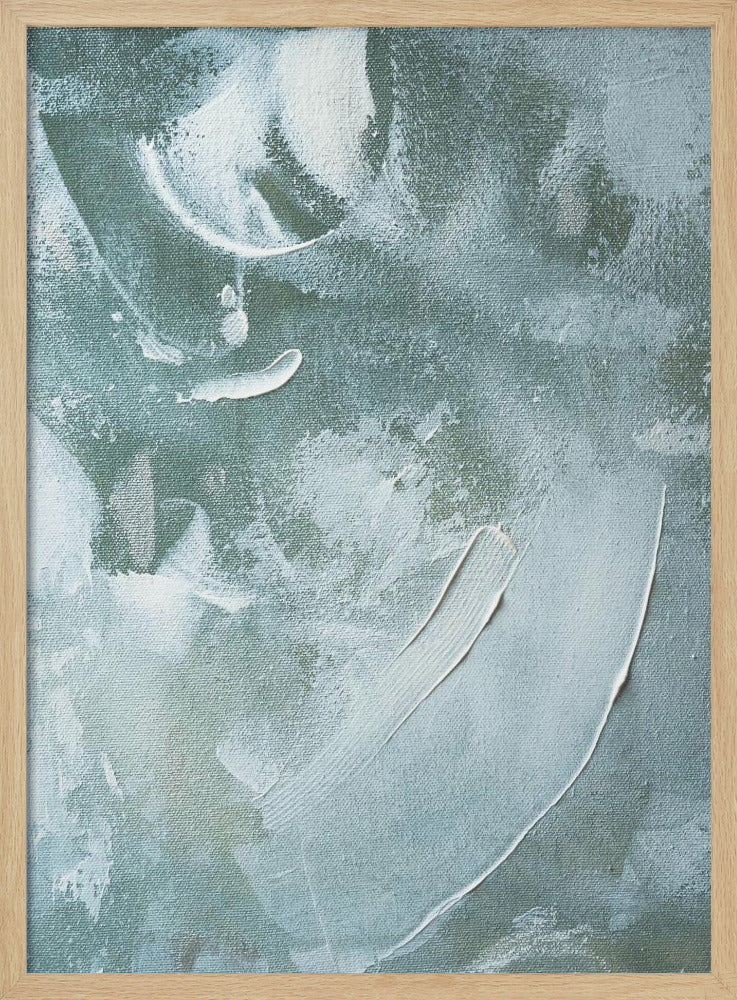Grünes und weißes Acryl | Poster