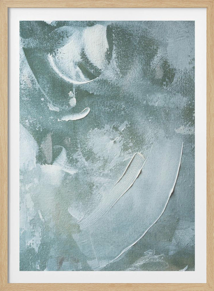 Grünes und weißes Acryl | Poster