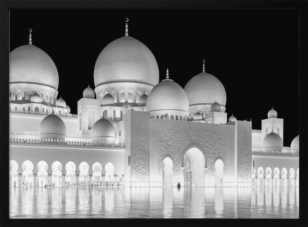 Licht der Großen Moschee von Abu Dhabi | Poster