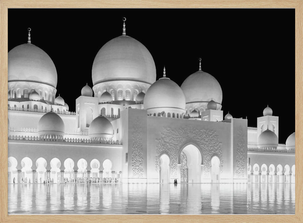 Licht der Großen Moschee von Abu Dhabi | Poster