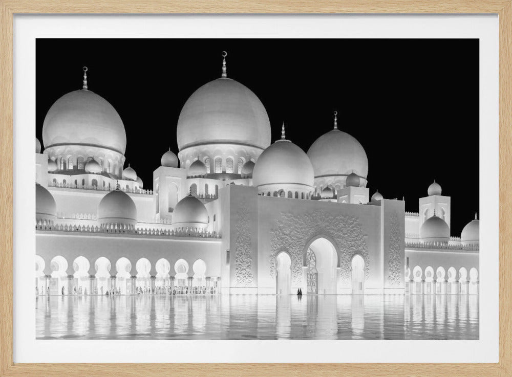 Licht der Großen Moschee von Abu Dhabi | Poster