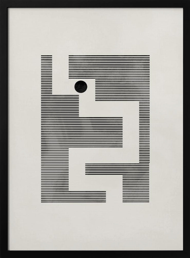Minimalistisches Labyrinth | Poster