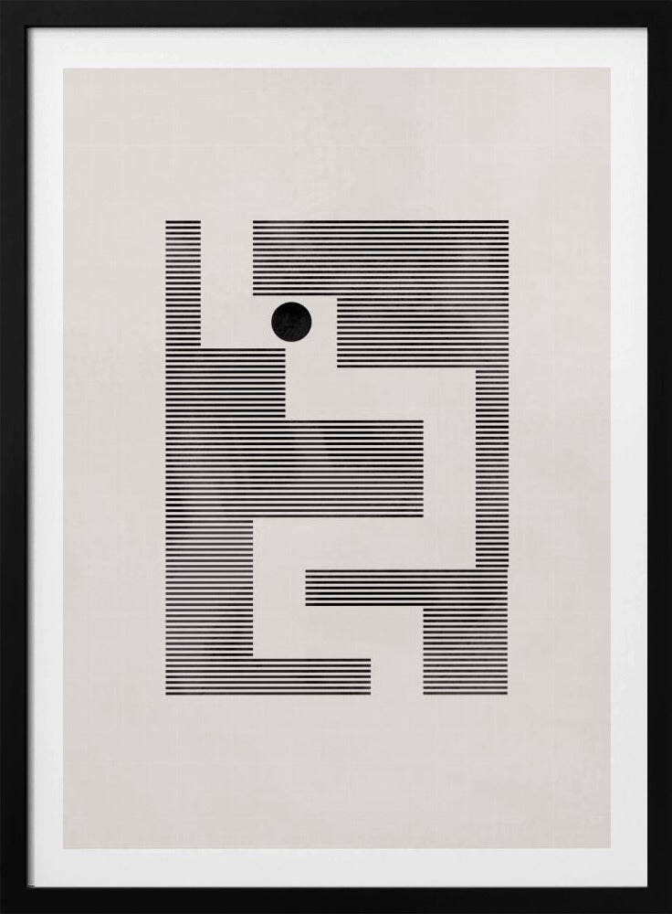 Minimalistisches Labyrinth | Poster