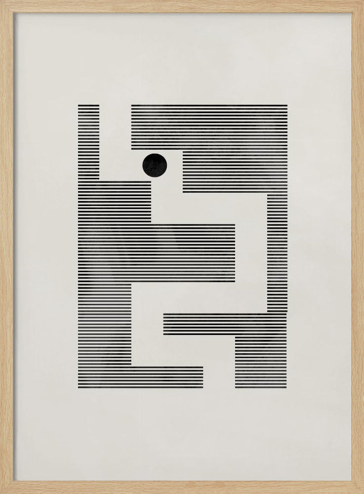 Minimalistisches Labyrinth | Poster