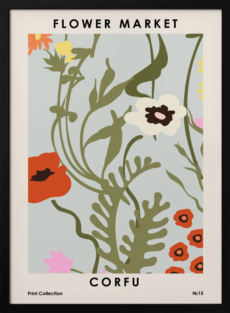 Blumenmarkt Korfu | Poster