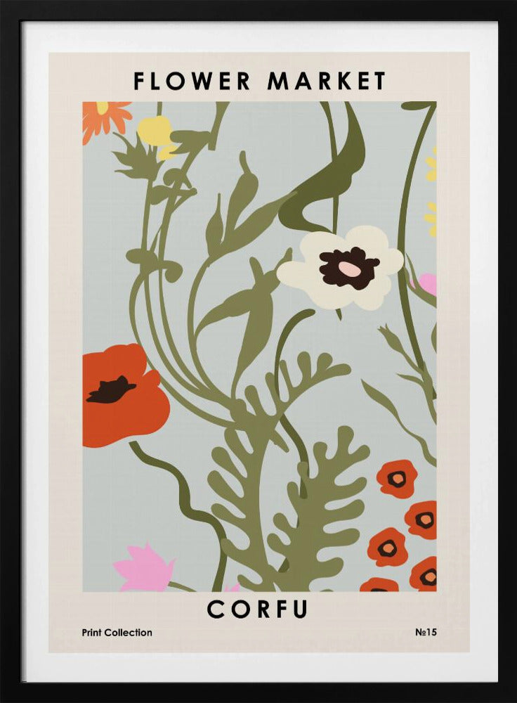 Blumenmarkt Korfu | Poster