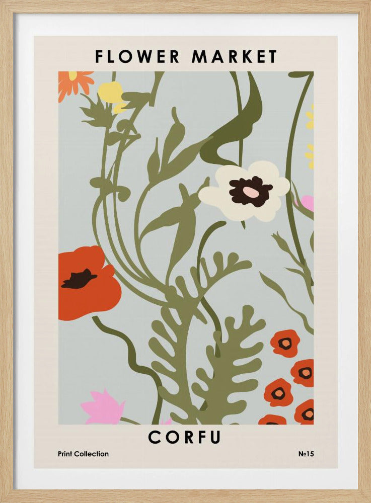 Blumenmarkt Korfu | Poster