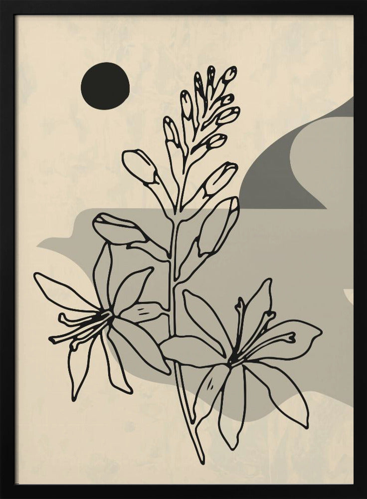 Abstrakte Blume 1 | Poster