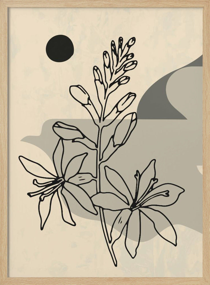 Abstrakte Blume 1 | Poster