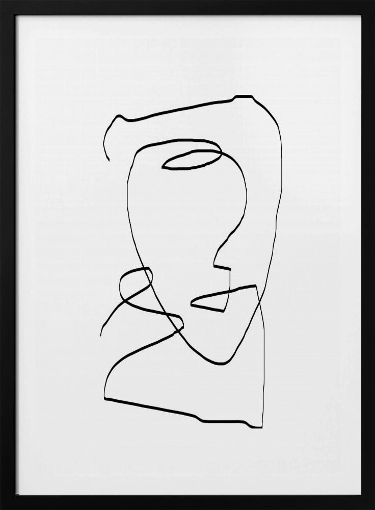 Whimsical Line Face | Poster