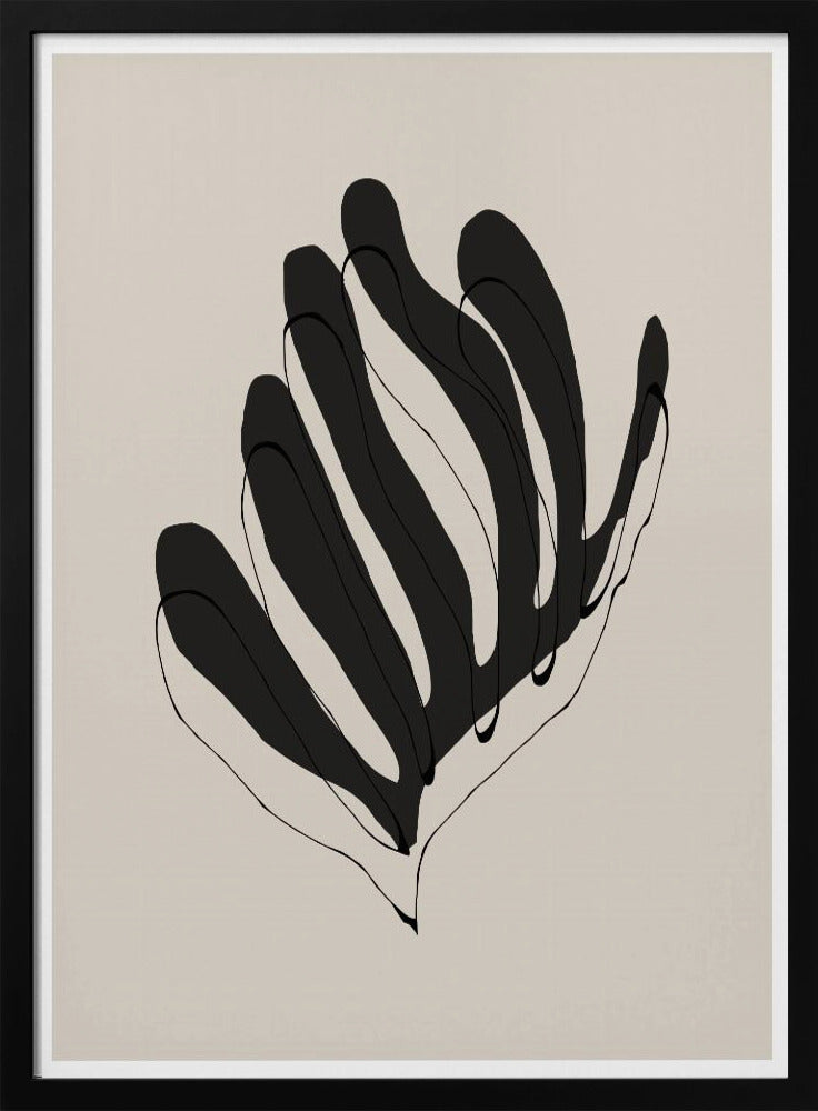 Abstract Leaf Lines | Poster
