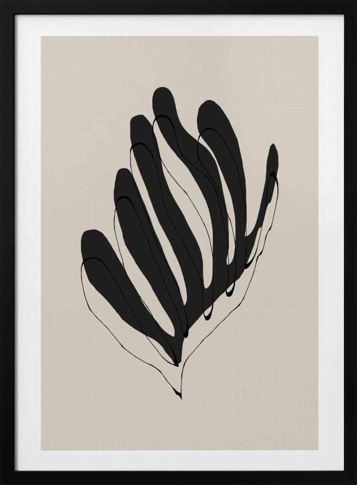 Abstract Leaf Lines | Poster