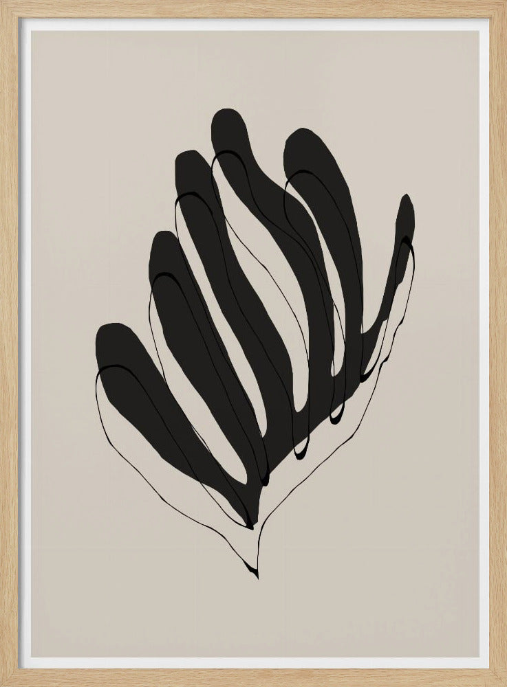 Abstract Leaf Lines | Poster