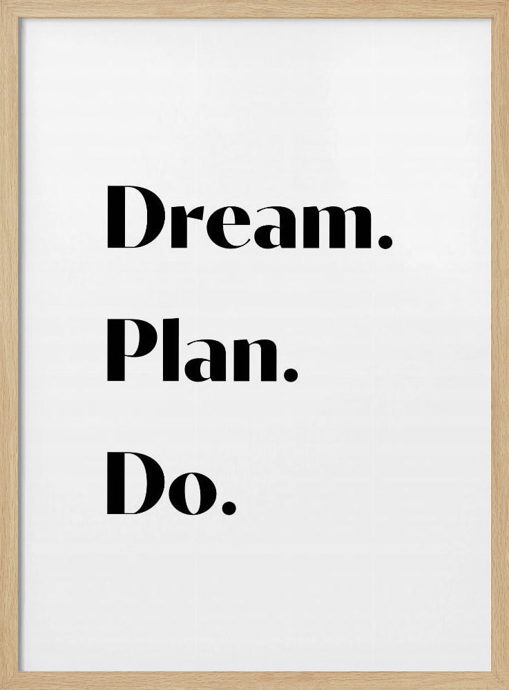 Traumplan machen | Poster