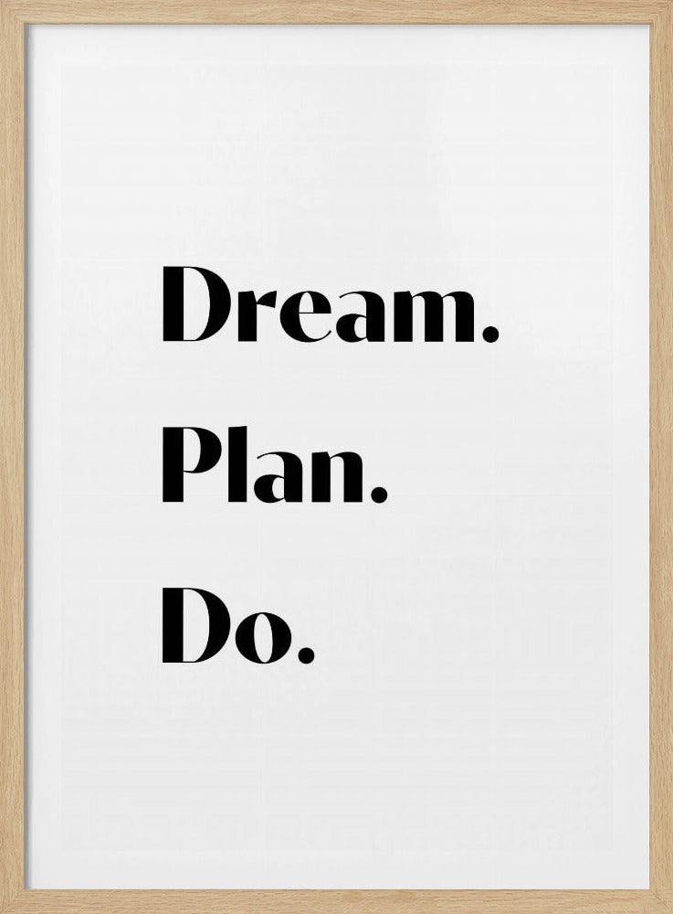 Traumplan machen | Poster