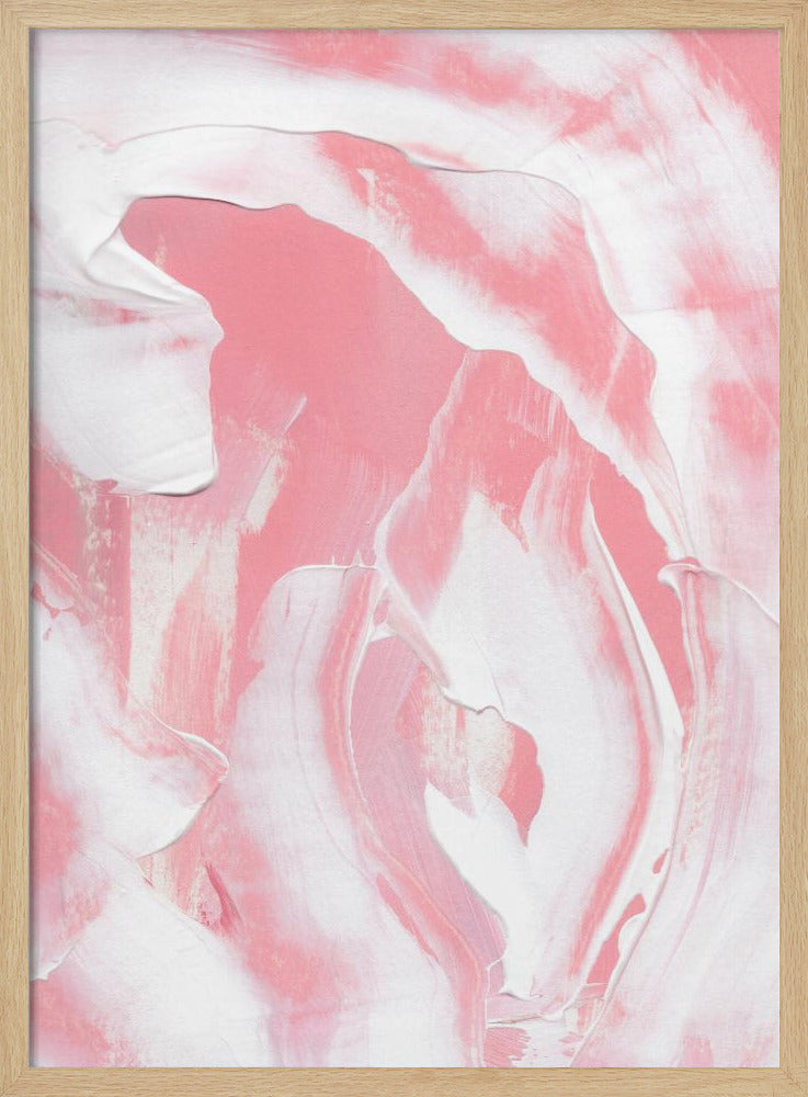 Harmonische Mischung aus Rosa- und Weißtönen | Poster