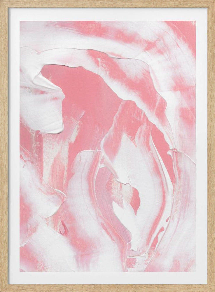 Harmonische Mischung aus Rosa- und Weißtönen | Poster