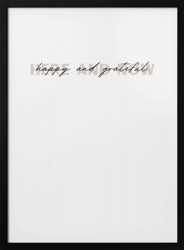 Minimalistisches Typografie-Kunstwerk | Poster