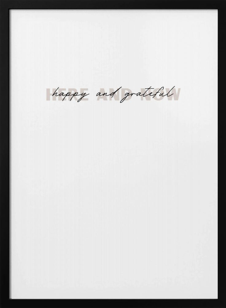 Minimalistisches Typografie-Kunstwerk | Poster