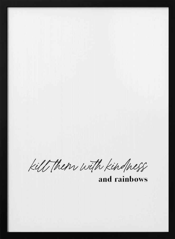 Minimalistisches Typografie-Kunstwerk | Poster