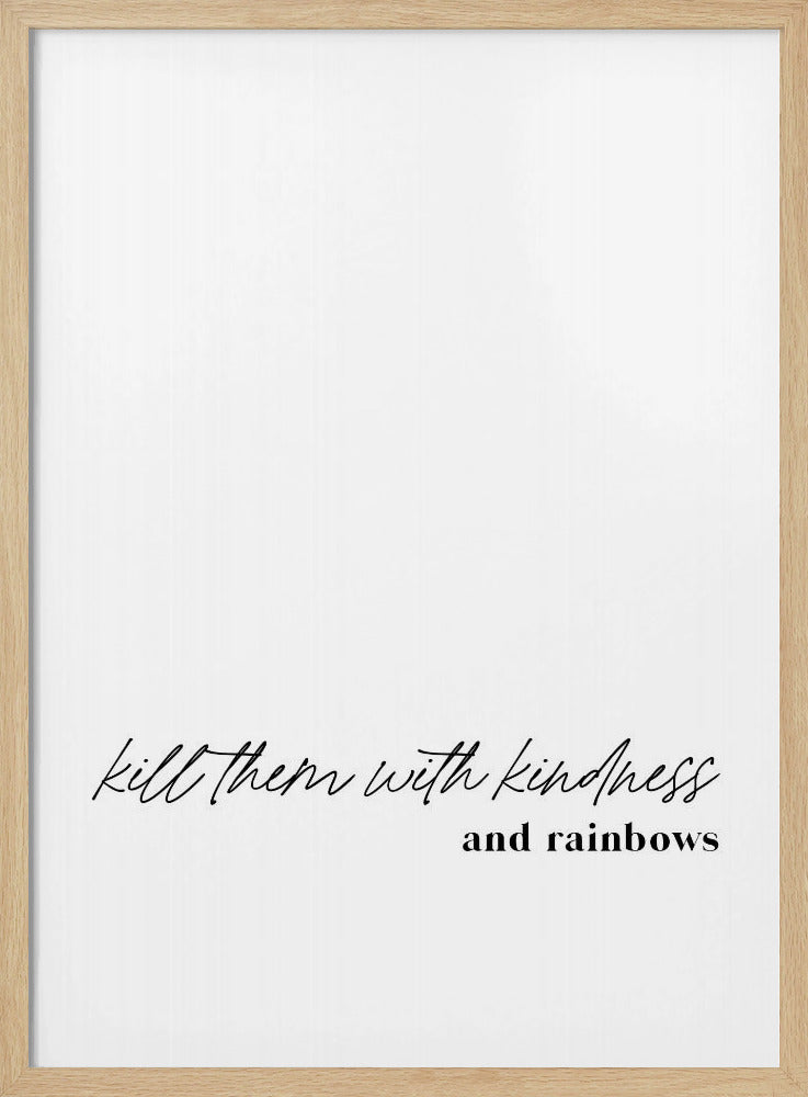 Minimalistisches Typografie-Kunstwerk | Poster