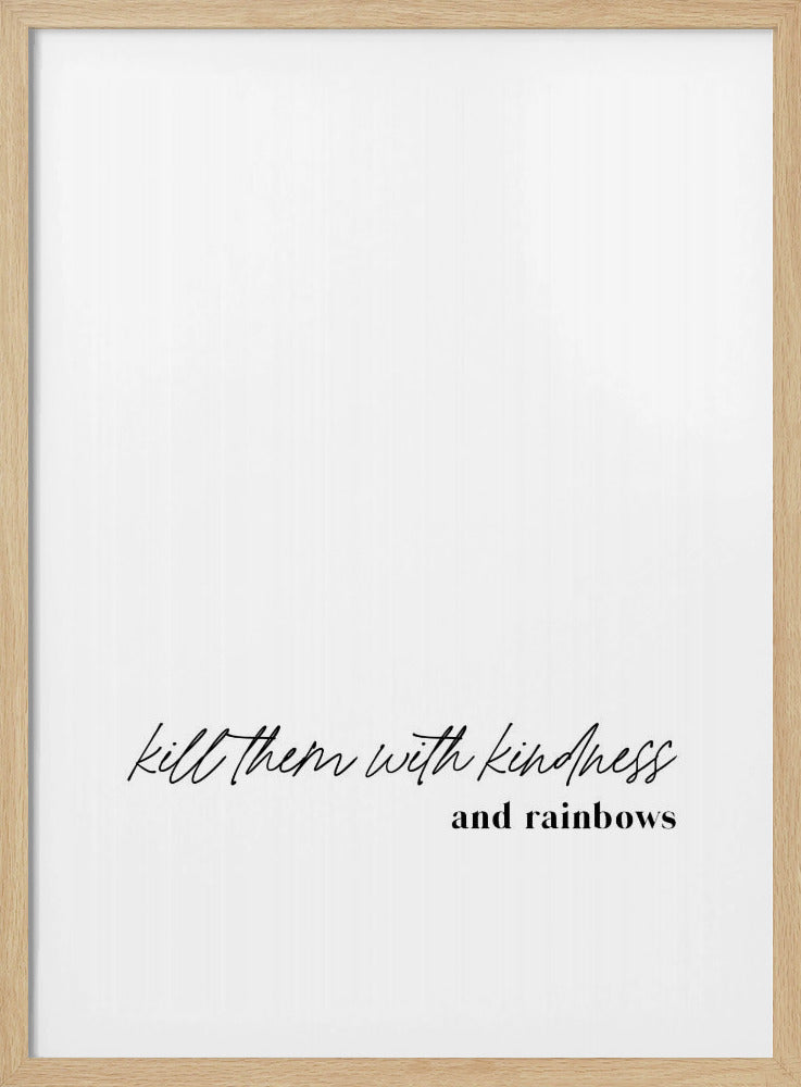 Minimalistisches Typografie-Kunstwerk | Poster