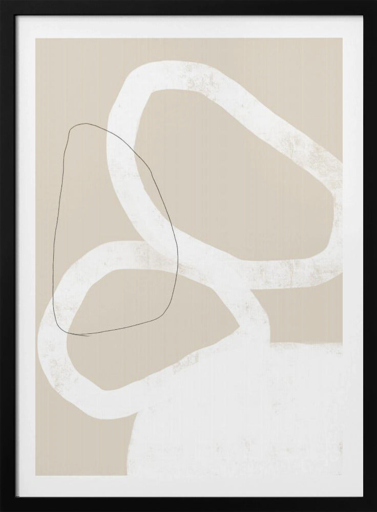 Ineinander verschlungene organische Formen | Poster