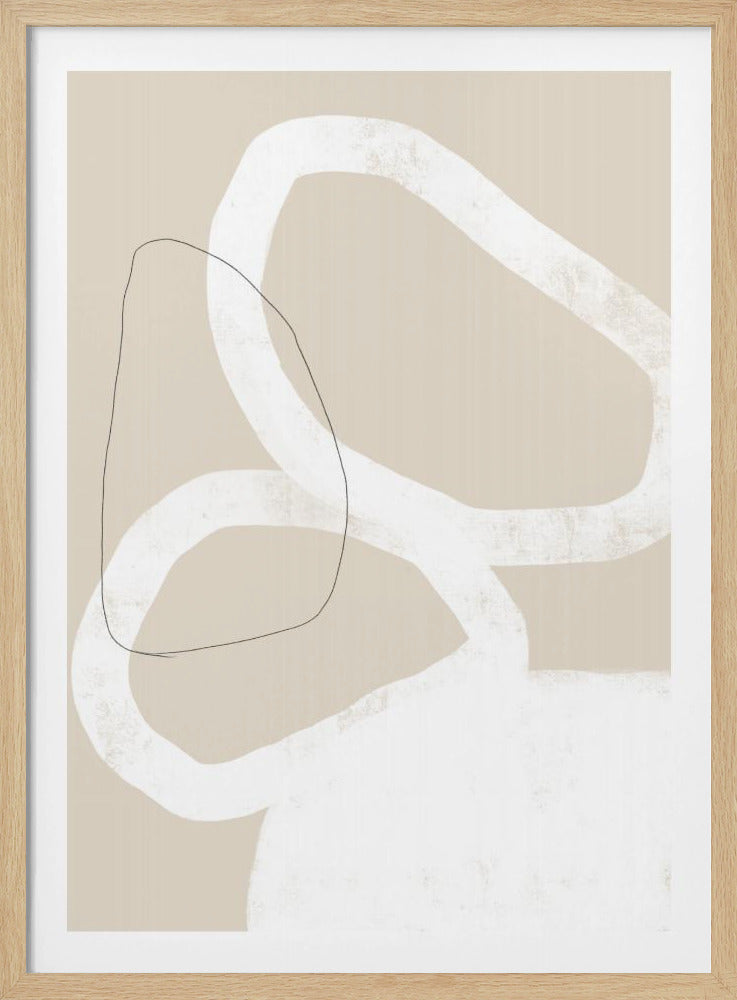 Ineinander verschlungene organische Formen | Poster