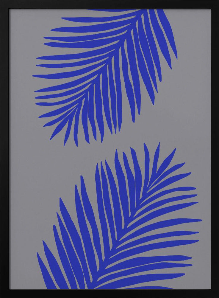 PALMBLATT 02 WEICHES GRAU | Poster