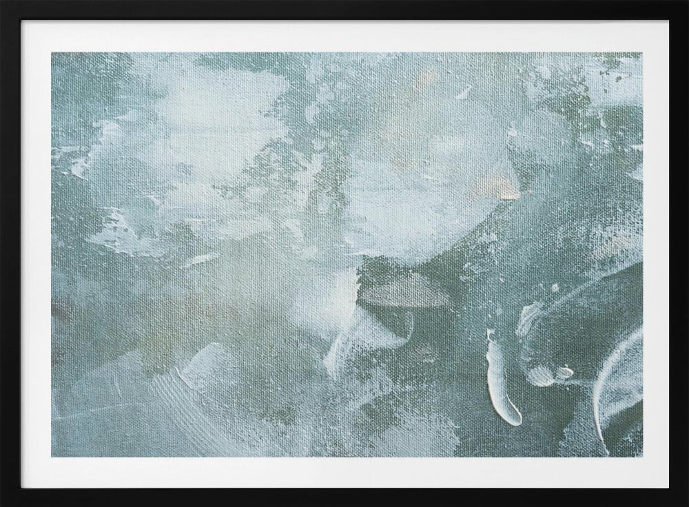 Grünes und weißes Acryl | Poster