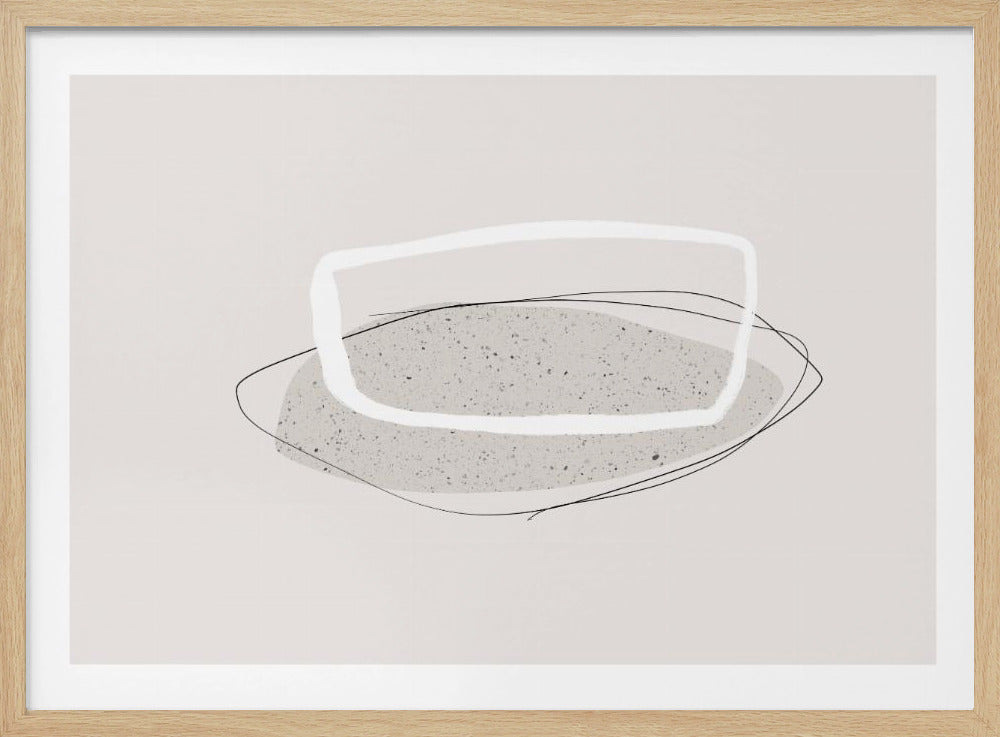 Geometrische Formen und sanfte neutrale Töne | Poster