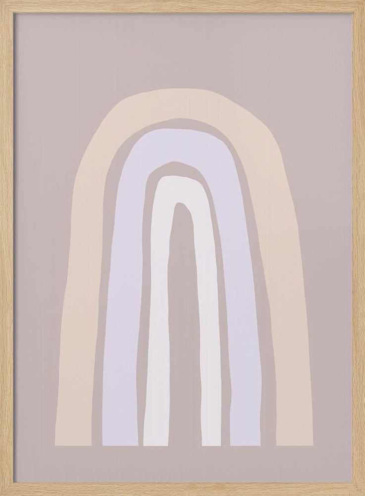 Sanfte Pastelltöne und organische Formen | Poster