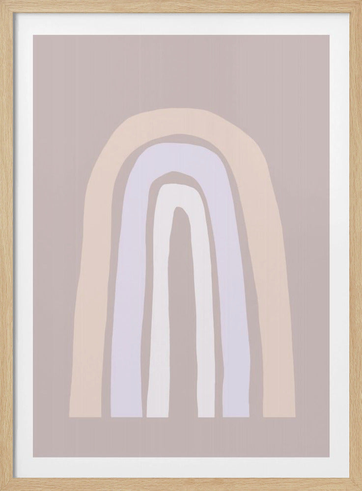 Sanfte Pastelltöne und organische Formen | Poster