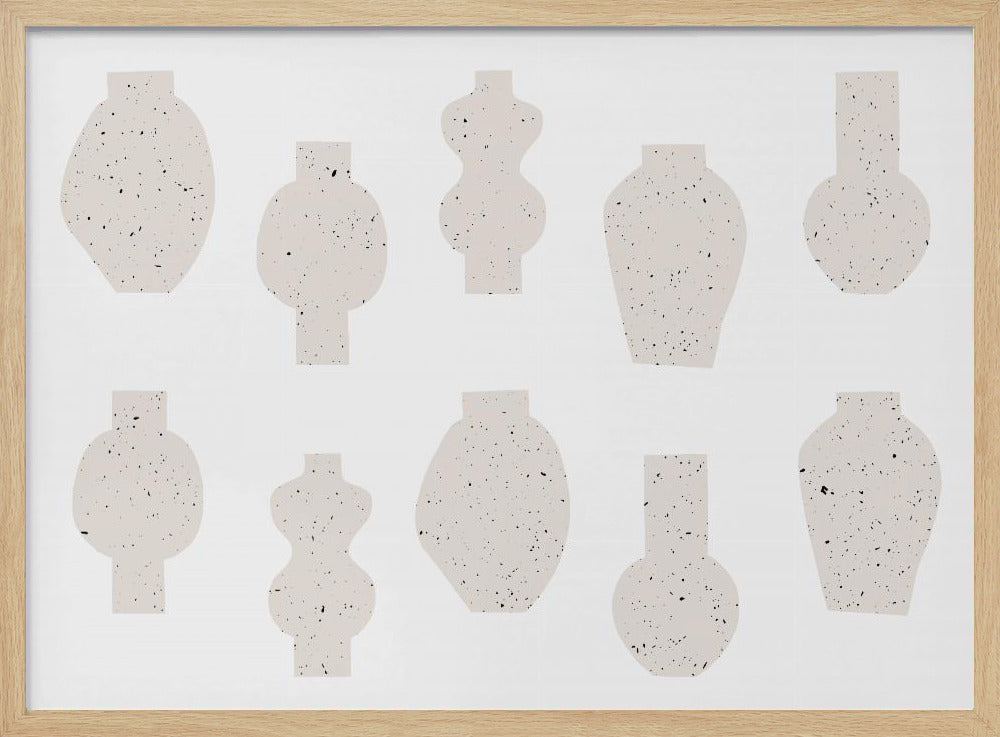 Abstrakte Vasen Beige | Poster