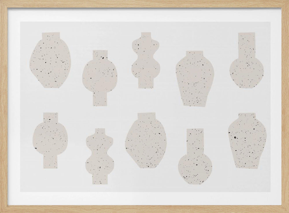 Abstrakte Vasen Beige | Poster