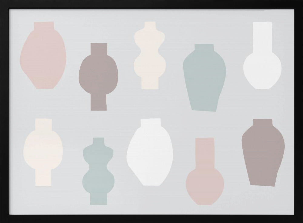 Abstrakte Vasen Pastell | Poster