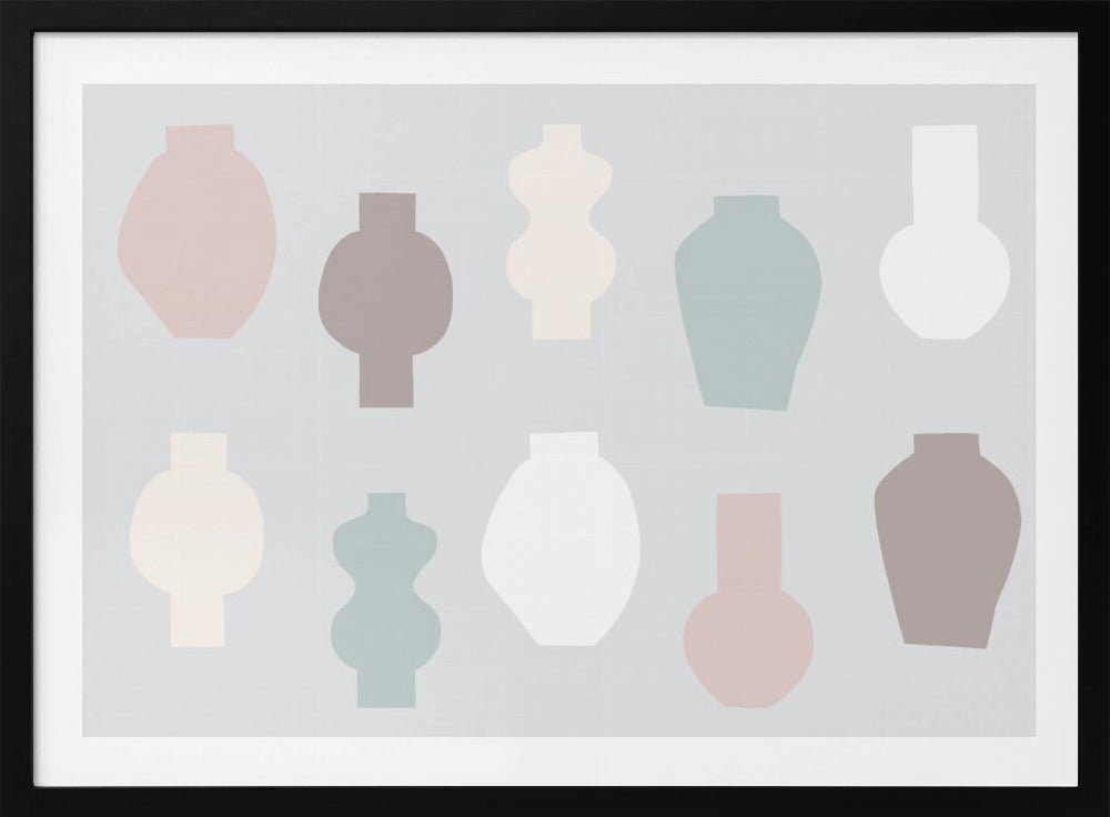 Abstrakte Vasen Pastell | Poster