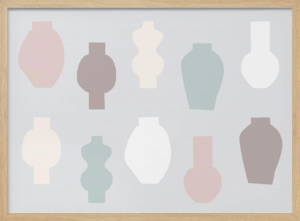 Abstrakte Vasen Pastell | Poster