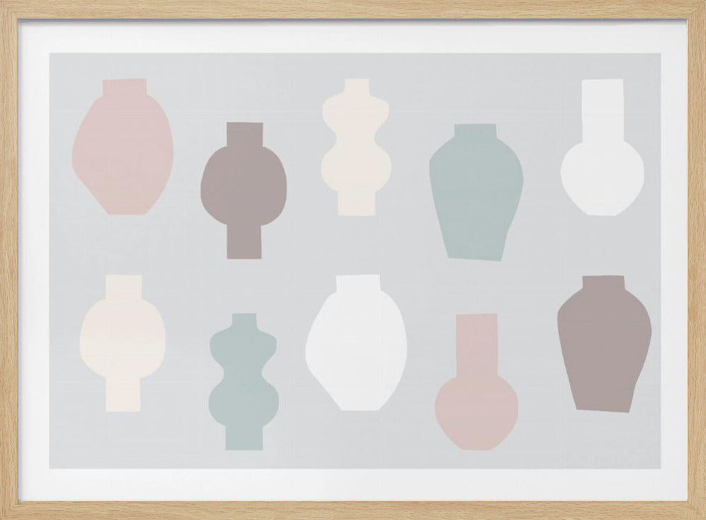 Abstrakte Vasen Pastell | Poster