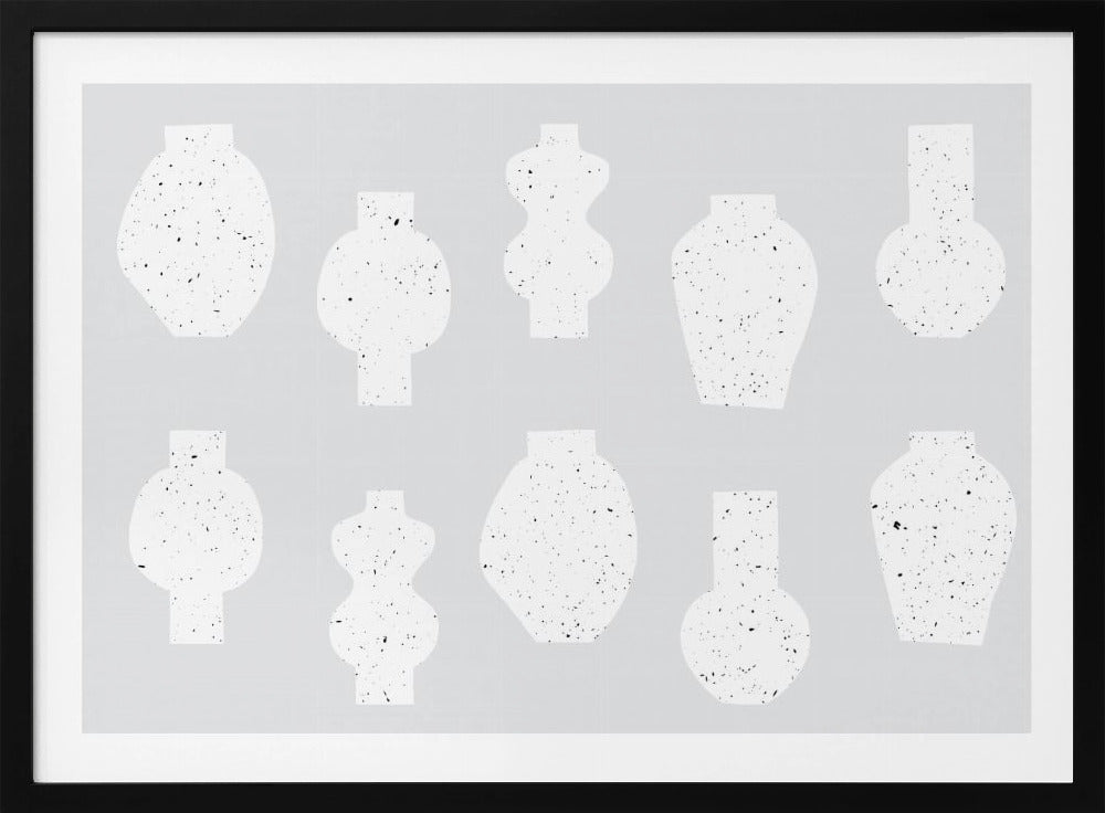 Abstrakte Vasen Weiß | Poster