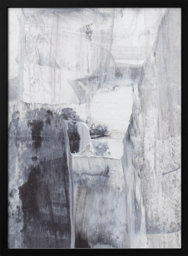 Monochrome Pinselstriche | Poster
